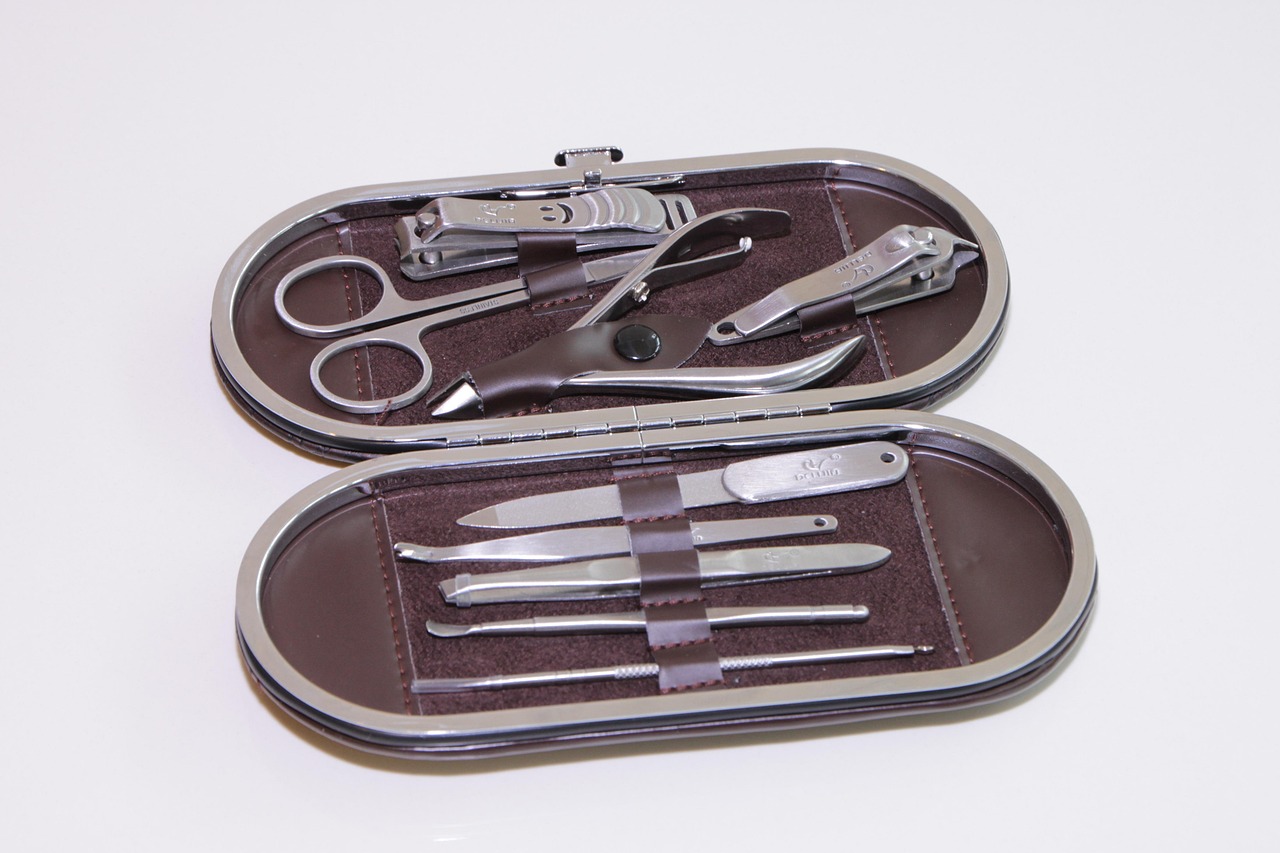 A technician preparing clean tools