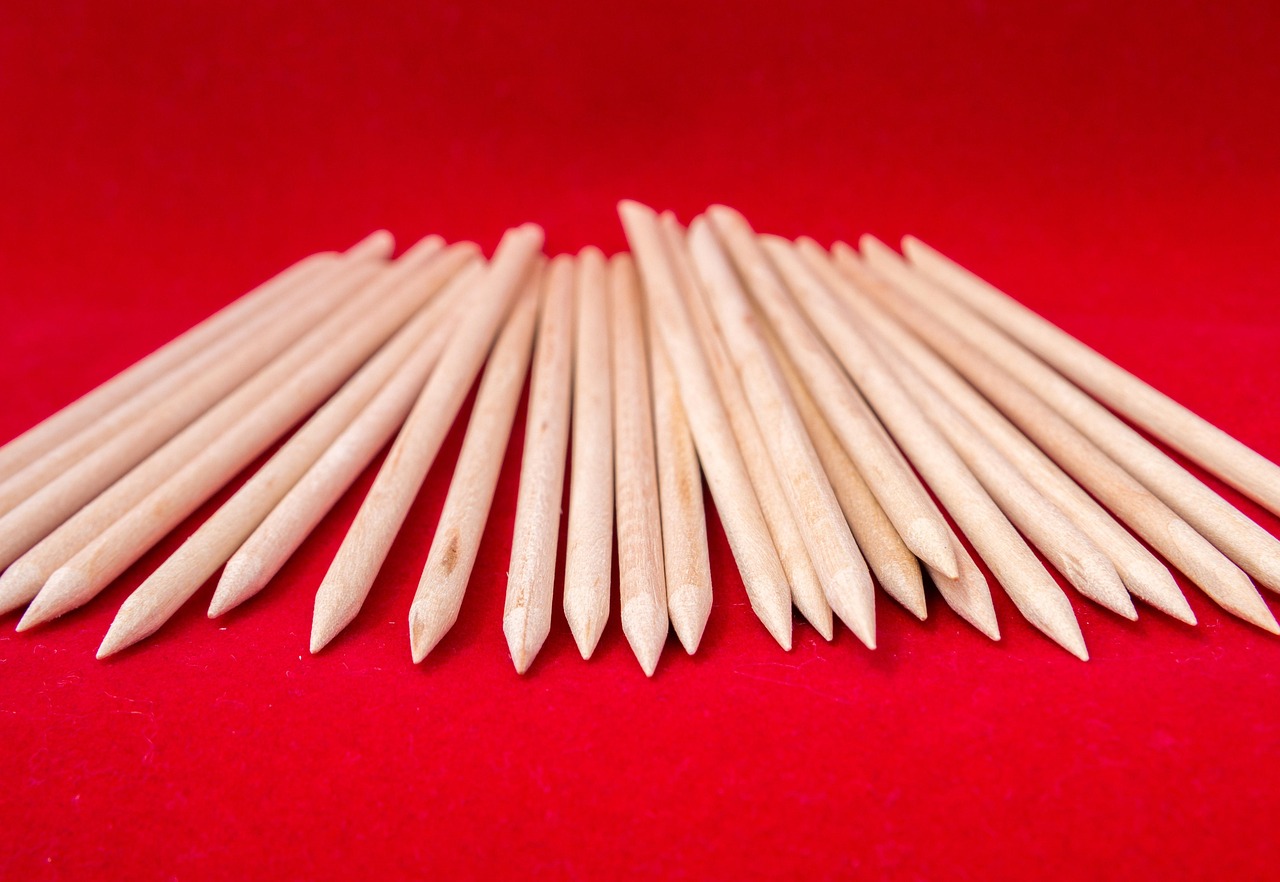Sterilised metal manicure tools